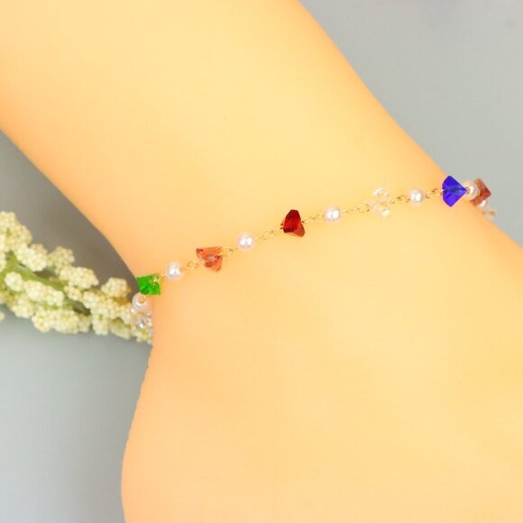 "Handmade Anklet – A Stylish Choice for Women, Thoughtful Gift Idea, EVCH1394 - Picture 10 of 10